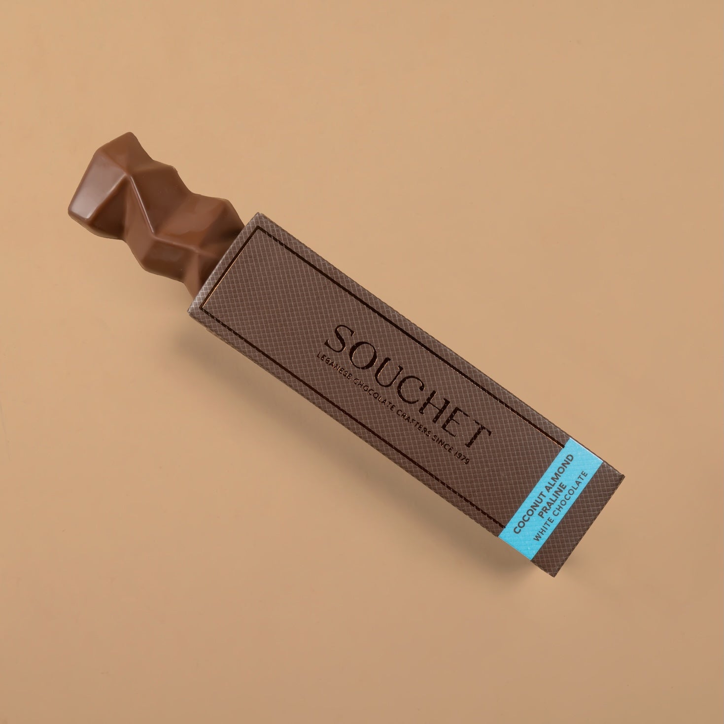 Coconut Almond Praline White Chocolate Bar